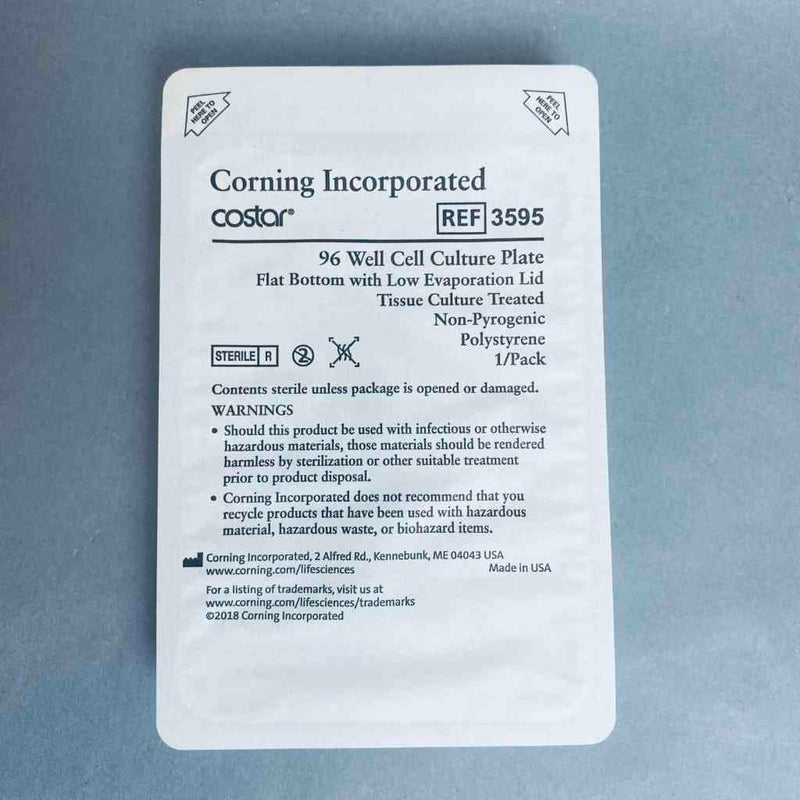 Microplaca Corning con tapa, 96 pocillos, 11 placas