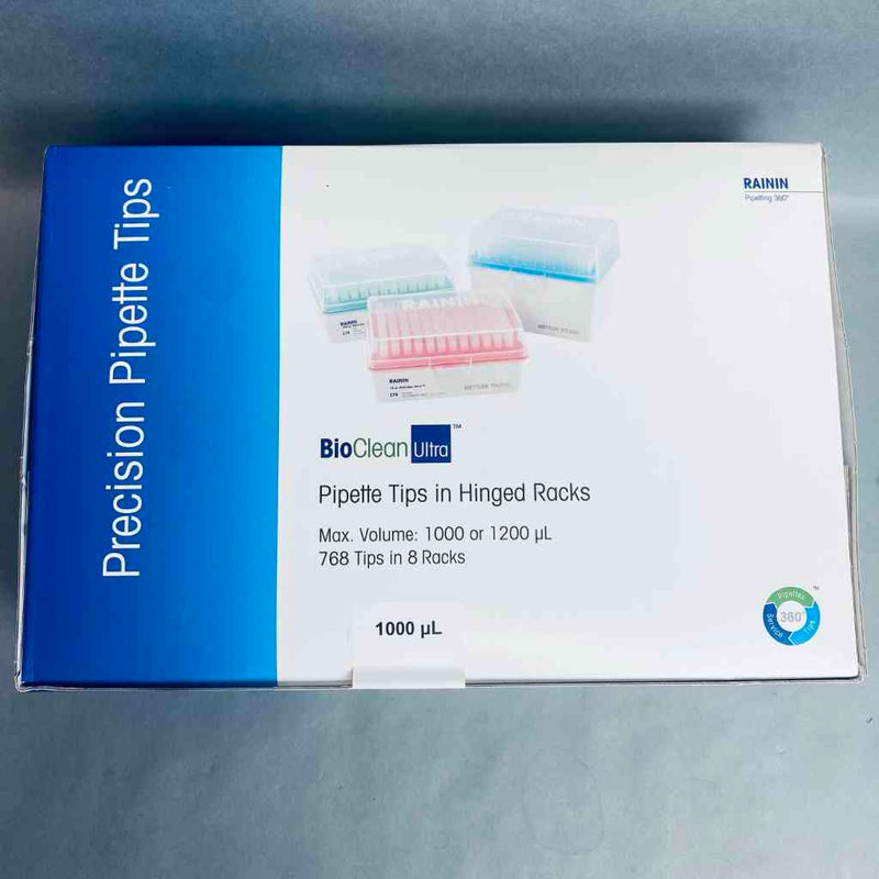 Rainin Pipette Tips LTS 1000 ul 8 Racks of 96 Tips Each