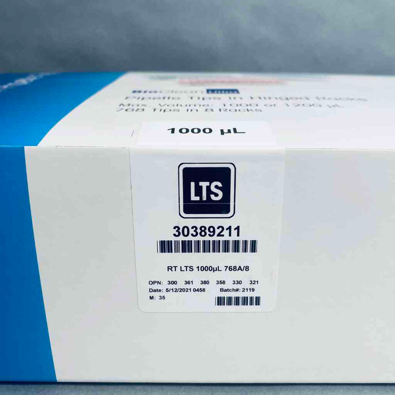 Rainin Pipette Tips LTS 1000 ul 8 Racks of 96 Tips Each