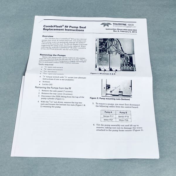 CombiFlash Pump Seal Replacement Kit