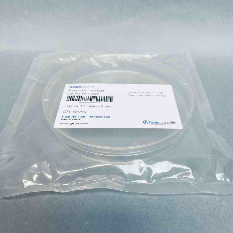 Fisher Scientific Petri Dish Surface Treated 143 cm2 Culture Area Polystyrene Case of 120 Dishes
