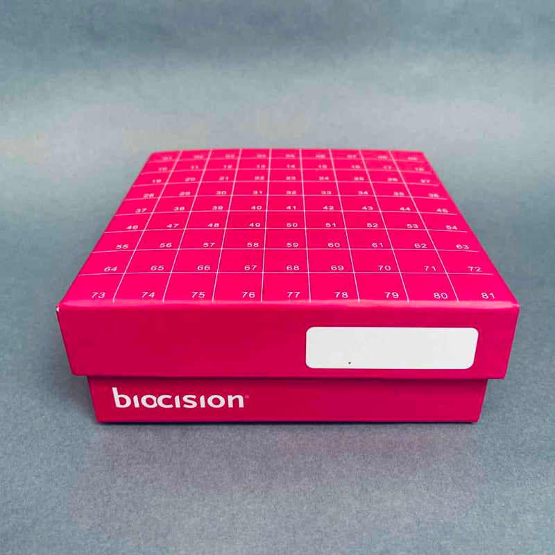 Biocision Freezer Box TruCool Pink Hinged Case of 50 Freezer Racks