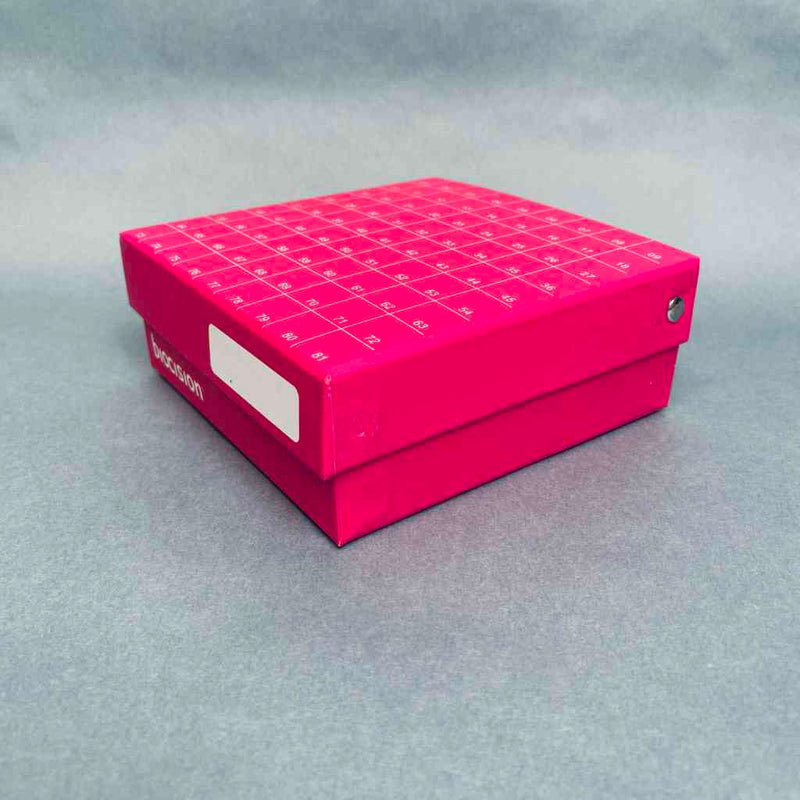 Biocision Freezer Box TruCool Pink Hinged Case of 50 Freezer Racks