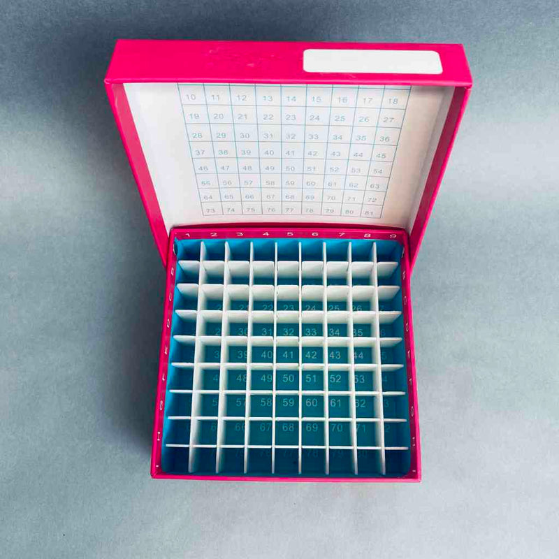 Biocision Freezer Box TruCool Pink Hinged Case of 50 Freezer Racks