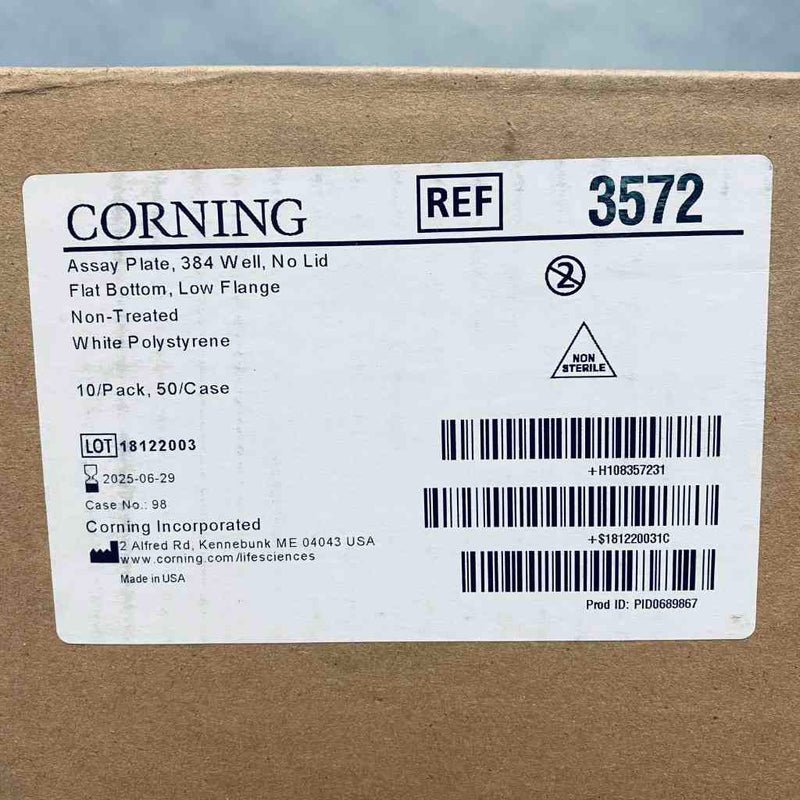 Corning Low Flange Microplate 384 Well Polystyrene Case of 50 Plates