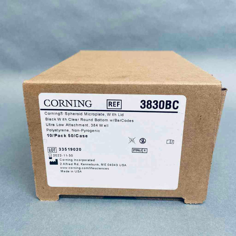 Corning Spheroid Microplate with Lid 384 Well Barcoded Pack of 10 Plates
