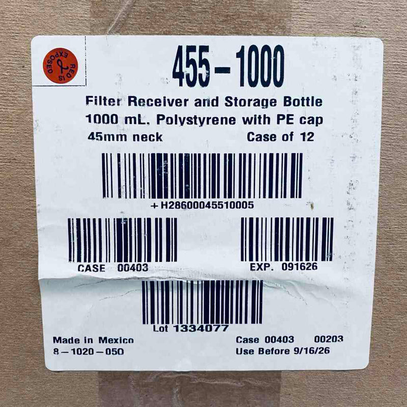 Thermo Scientific Rapid Flow Filter Unit Receiver Bottle 1000 ml Case of 12 Bottles