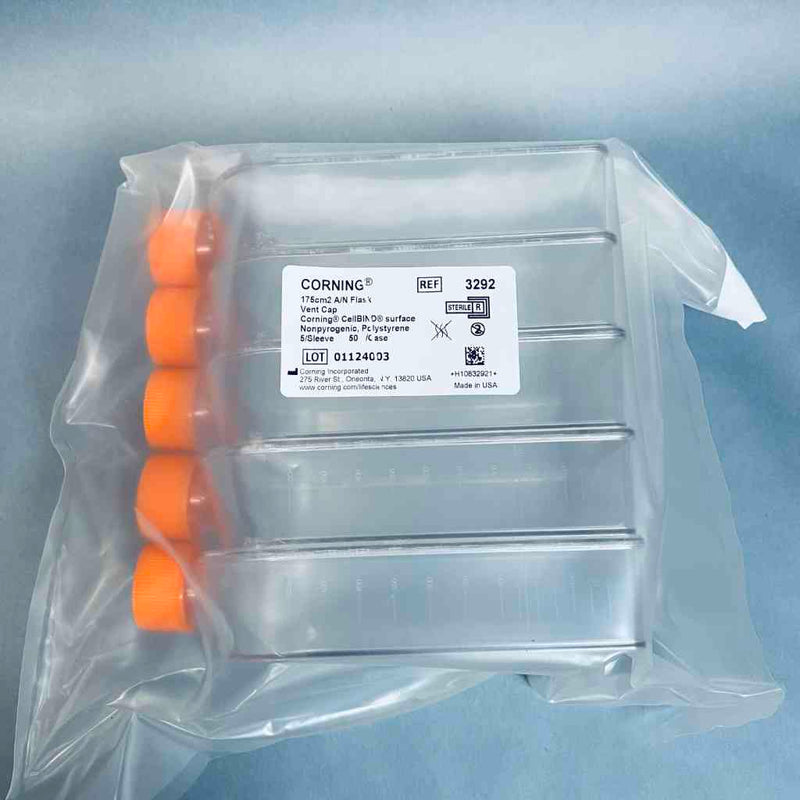 Corning Cellbind Cell Culture Flask 175 cm2 U Shaped with Vent Cap Case of 50 Flasks