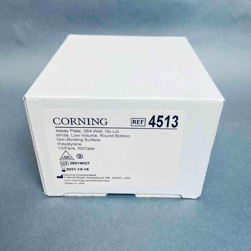 Microplaca Corning de 384 pocillos con fondo redondo y 10 placas