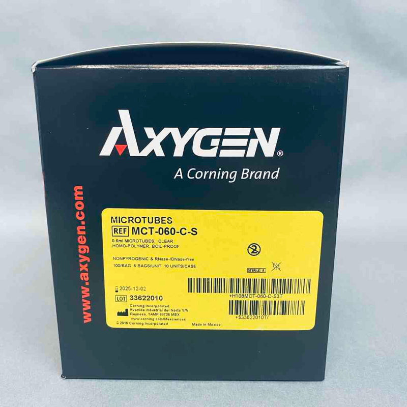 Axygen 管，带连接盖，0.6 毫升，Snaplock，500 个管