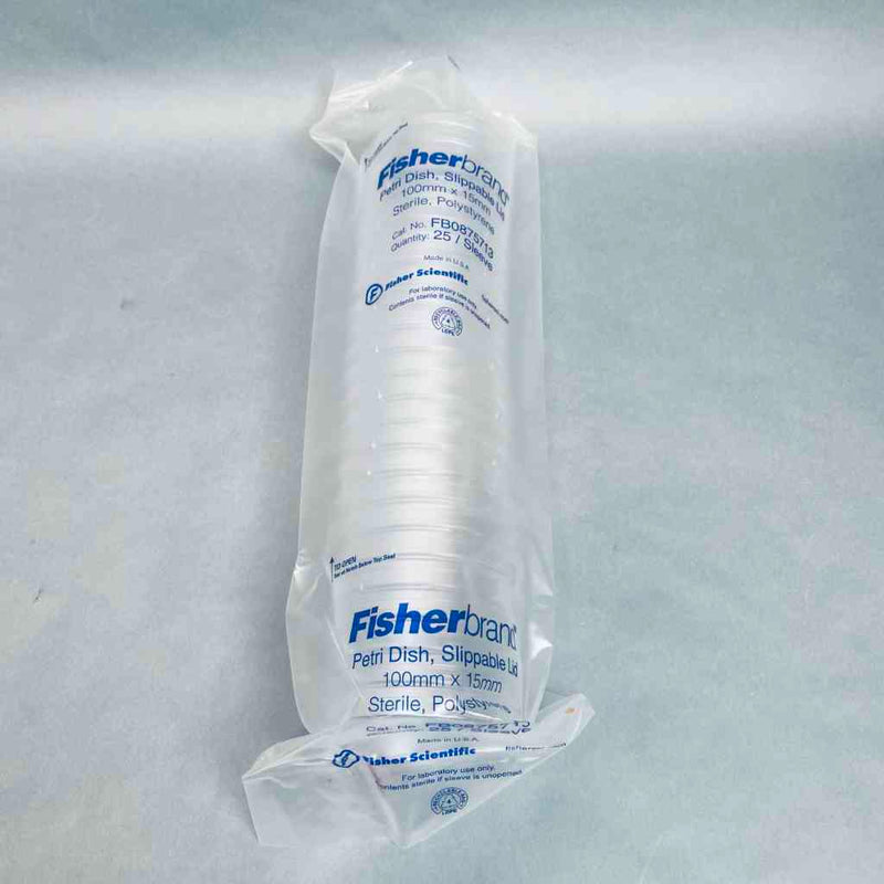Fisher Scientific Petri Dish Slippable Lid 100 mm x 15 mm Lot of 400 Dishes