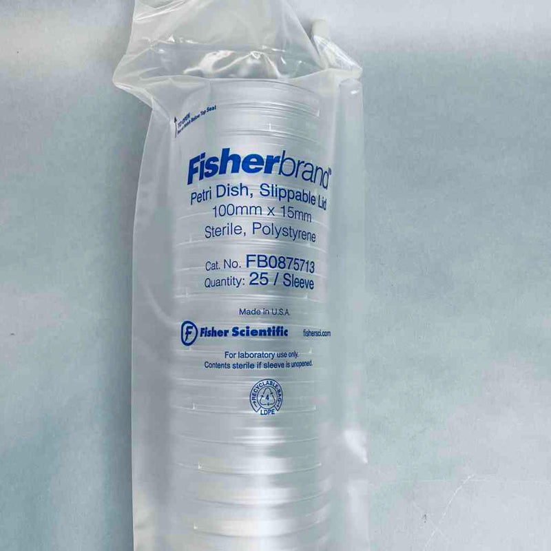 Fisher Scientific Petri Dish Slippable Lid 100 mm x 15 mm Lot of 400 Dishes