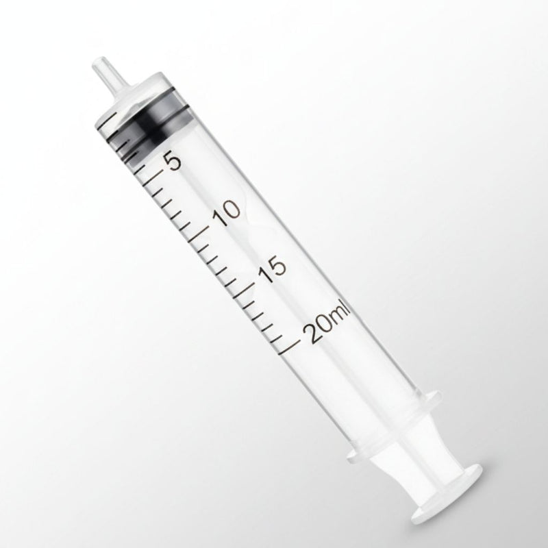 Jeringa de plástico Fisherbrand de 20 ml con cierre Luer, 10 paquetes con 50 jeringas cada uno