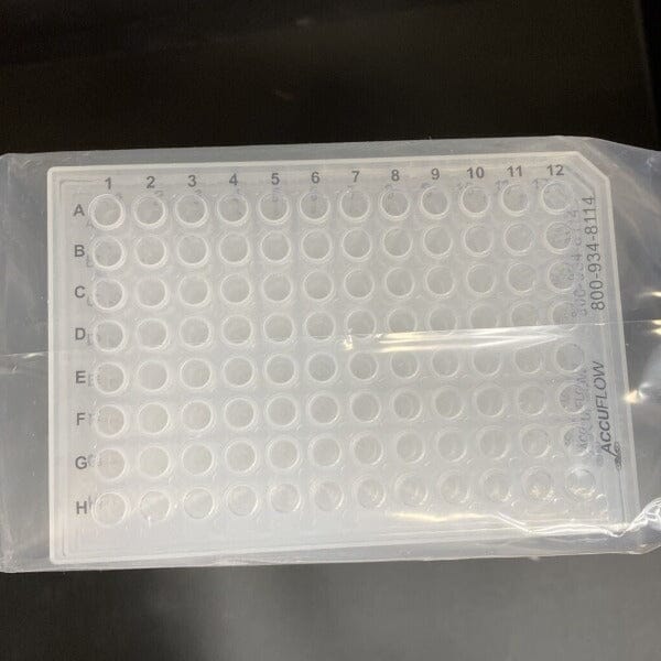 AccuFlow Microplate 96 Well 0.2 ml PCR Half Skirt - 50 PCR Plates Lab Consumables::Storage and Culture Plates Accuflow