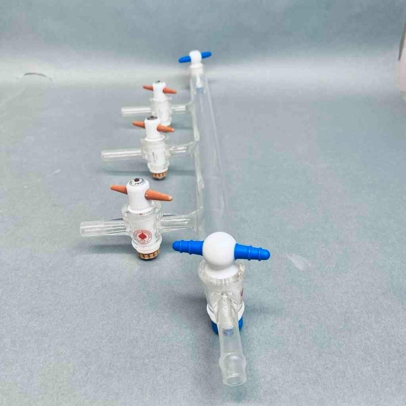 Ace Glass 3 Port Vacuum Manifold 550 mm OAL with PTFE Stopcock End Fittings Glassware Ace Glass