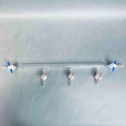 Ace Glass 3 Port Vacuum Manifold 550 mm OAL with PTFE Stopcock End Fittings Glassware Ace Glass