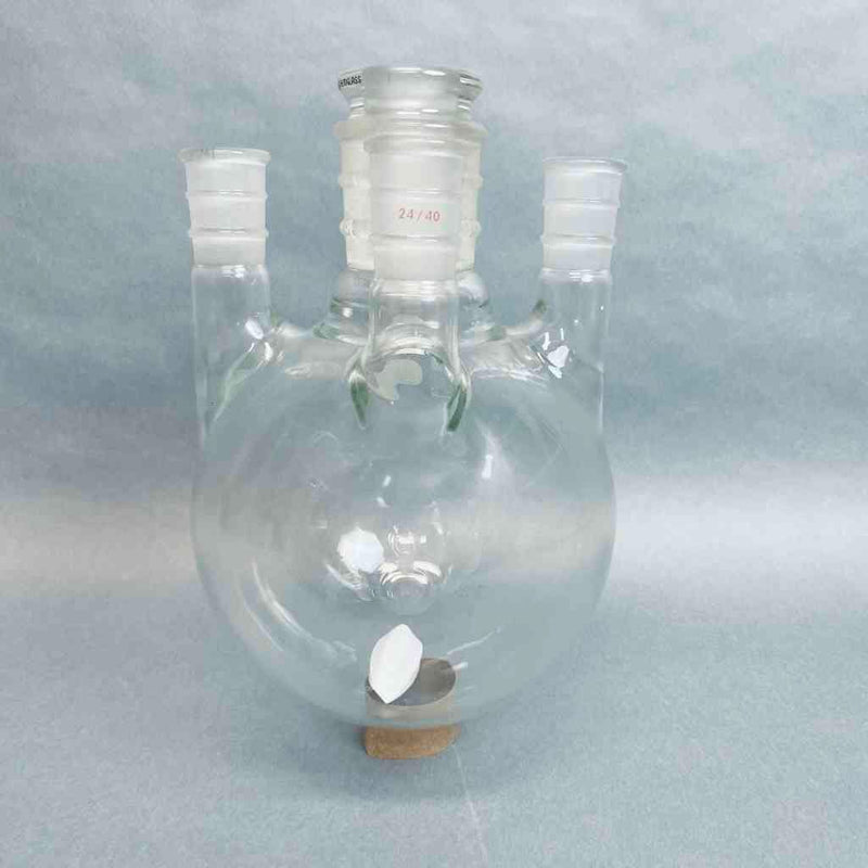 Ace Glass 4 Neck Round Bottom Flask 2 L 45/50 CN 24/40 SN Jointed Glassware Ace Glass