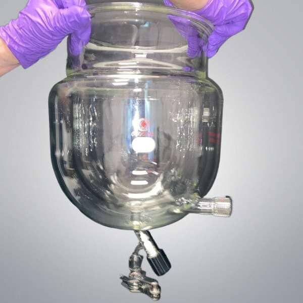 Ace Glass 6 L Jacketed Pressure Reaction Vessel 241 mm Flange Bottom Outlet Lab Equipment::Bioreactors & Fermenters Ace Glass