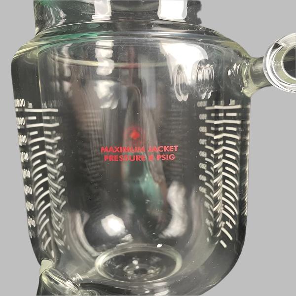 Ace Glass Cylindrical Flask Jacketed 1000 ml 100 mm Duran Flange Glassware Ace Glass