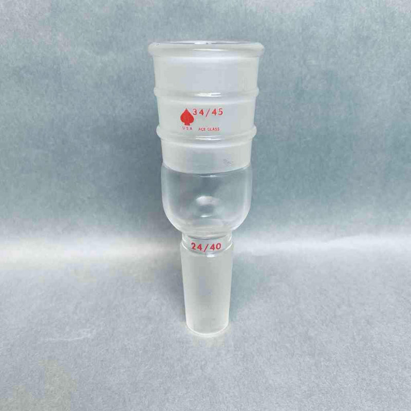 Ace Glass Enlarging Connecting Adapter 34/45 Outer to 24/40 Lower Jointed Glassware Ace Glass
