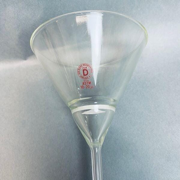 Ace Glass Filter Funnel Por D 20 mm 10-20 u Fritted Disc Lot of 2 Funnels Funnels Ace Glass