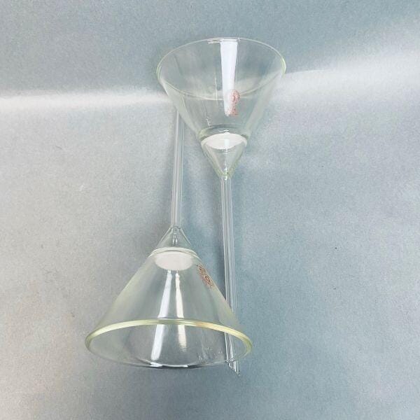 Ace Glass Filter Funnel Por D 20 mm 10-20 u Fritted Disc Lot of 2 Funnels Funnels Ace Glass