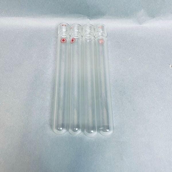 Ace Glass Pressure Vessel 38 ml 25.4 mm OD 203 mm Size 15 Lot of 4 Tubes Glassware Ace Glass