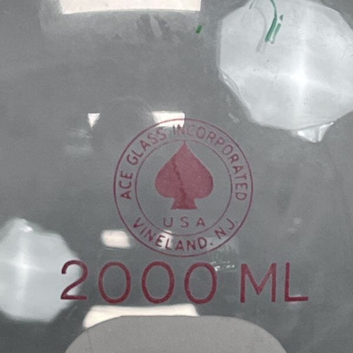 Ace Glass Round Bottom Flask 2 Neck 2000 ml with 24/40 Joints Glassware Chemglass