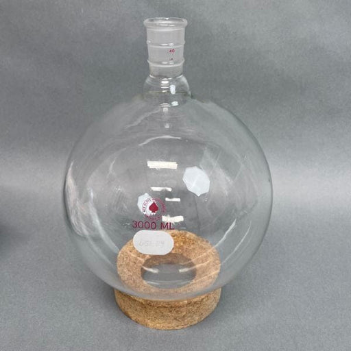 Ace Glass Round Bottom Flask Single Neck 3000 ml with 24/40 Joint Glassware Ace Glass