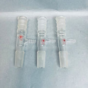 Ace Glass Vacuum Inlet Distilling Adapter 24/40 Lot of 3 Adapters Jointed Glassware Ace Glass