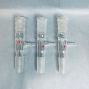 Ace Glass Vacuum Inlet Distilling Adapter 24/40 Lot of 3 Adapters Jointed Glassware Ace Glass