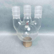 Ace Glass Vertical 3 Neck Round Bottom Flask 24/40 Joints 300 ml Jointed Glassware Ace Glass
