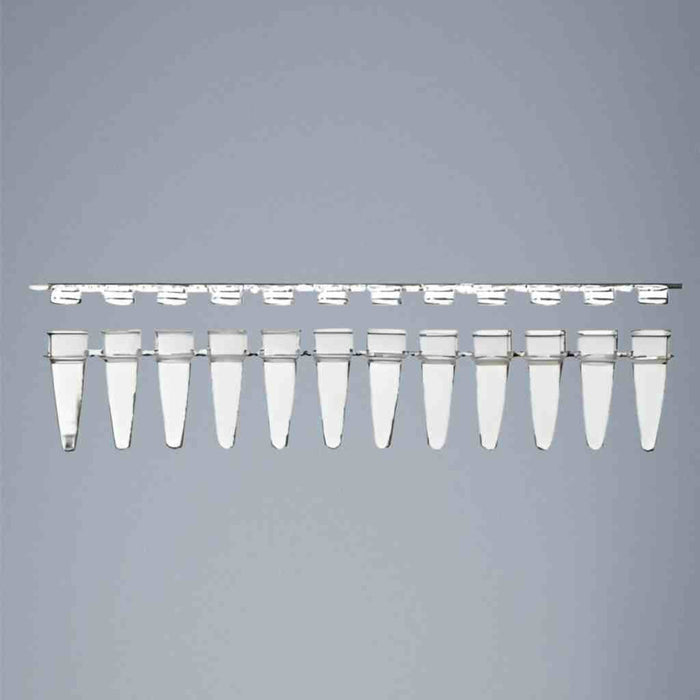 ACTGene 12 Tube Strip with Flat Caps Thin Wall 0.2 ml 80 Strips Centrifuge Tubes ACTGene