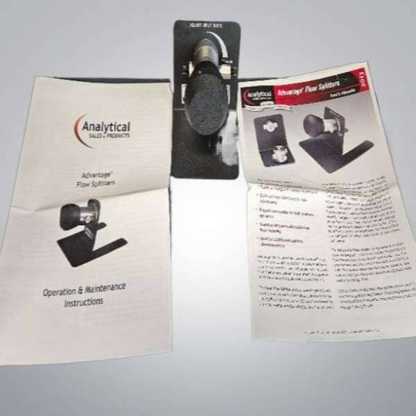Adjustable Flow Splitter with 06 Resistor Post Column Ratio 1:1 to 20:1 Other Analytical Sales and Services