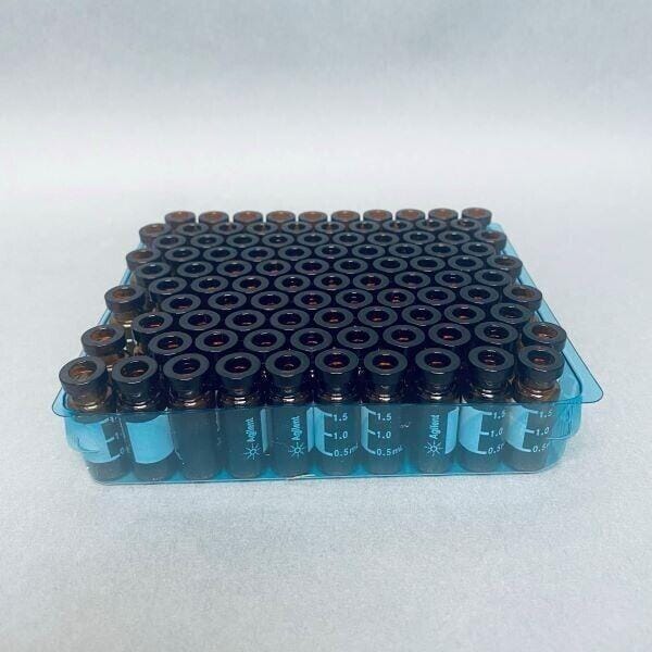 Agilent Amber Wide Crimp Top Vial 2 ml 12 x 32 mm Pack of 98 Vials Vials Agilent