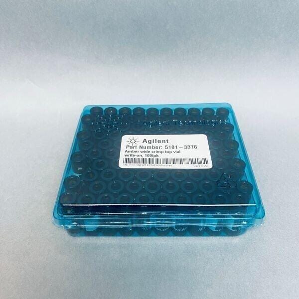 Agilent Amber Wide Crimp Top Vial 2 ml 12 x 32 mm Pack of 98 Vials Vials Agilent
