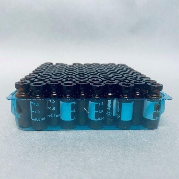 Agilent Amber Wide Crimp Top Vial 2 ml 12 x 32 mm Pack of 98 Vials Vials Agilent