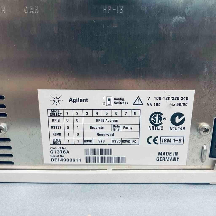 Agilent Capillary LC Pump 1100 Series LC/MS/GC Agilent
