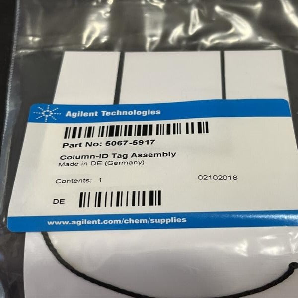 Agilent Column Identification Tag Assembly 2 Column ID Tags — Life