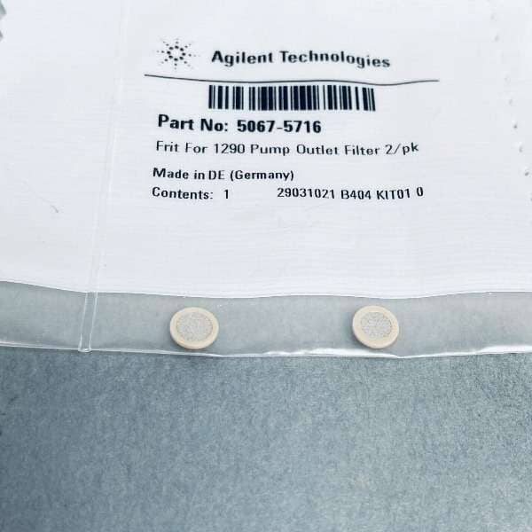 Agilent Frit for 1290 Infinity LC Pump Outlet Filter Pack of 2 Frits LC/MS/GC Agilent