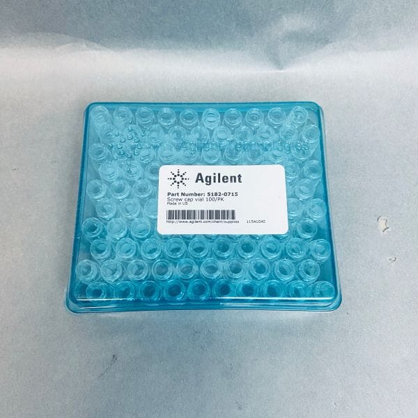 Agilent Glass Vial 2 ml Graduated 32 mm x 12 mm 4 Packs - Total of 400 Vials Vials Agilent