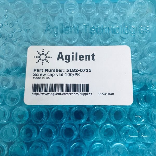 Agilent Glass Vial 2 ml Graduated 32 mm x 12 mm 4 Packs - Total of 400 Vials Vials Agilent