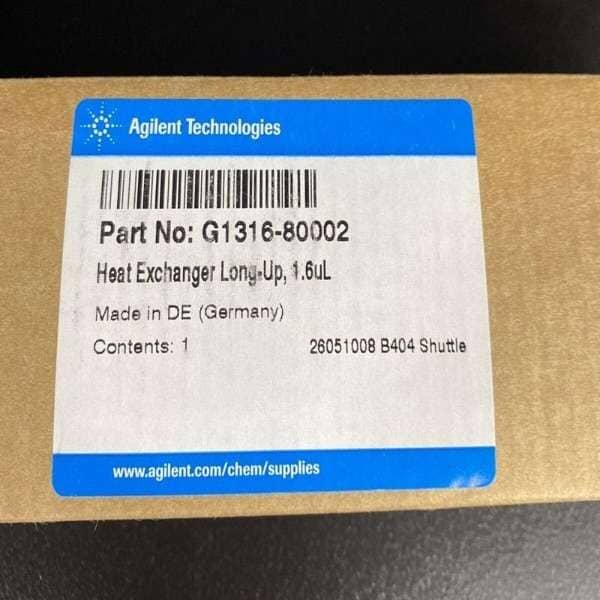 Agilent Heat Exchanger High Temp Long Up 1.6 ul 0.12 mm ID LC/MS/GC Agilent