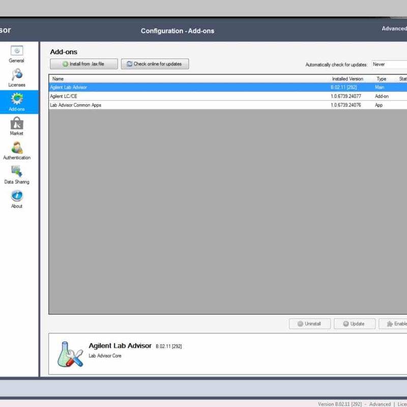 Agilent Lab Advisor B.02.11 and Waters Wyatt Astra7.3.0.11 on Win7 Lenovo PC Life Sciences Trading
