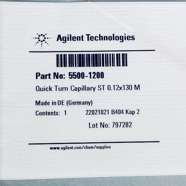 Agilent Quick Turn Capillary Stainless Steel 0.12 x 130 mm M LC/MS/GC Agilent