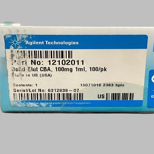 Agilent Sample Prep Bond Elut Straight CBA Cartridge 1 ml Pack of 100 Packets Other Agilent Technologies