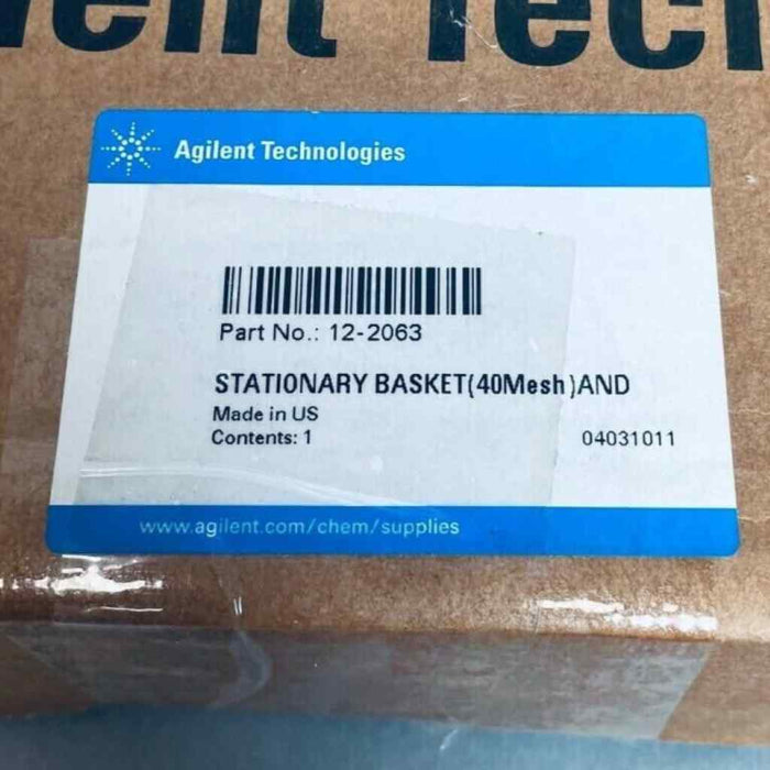 Agilent Stationary Dissolution Basket Assembly 40 Mesh Other Agilent