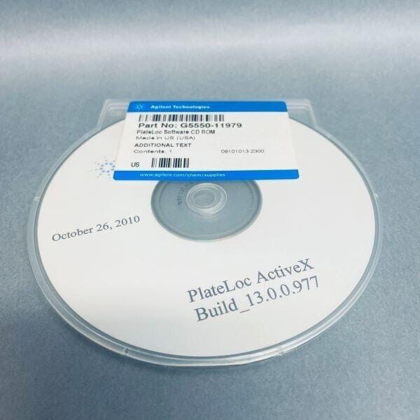 Agilent Technologies PlateLoc ActiveX Build 13.0.0.997 Software CD ROM Other Agilent