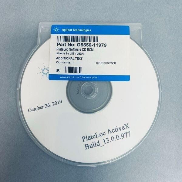 Agilent Technologies PlateLoc ActiveX Build 13.0.0.997 Software CD ROM Other Agilent