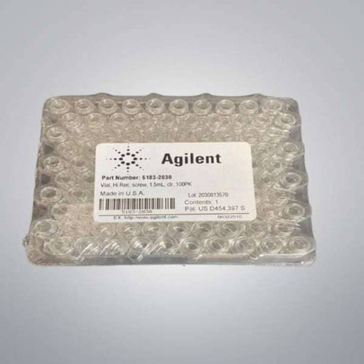 Agilent Vial High Recovery 1.5 ml 12 mm Screw Cap 12 x 32 mm - Pack of 100 Vials Lab Consumables::Tubes, Vials, and Flasks Agilent